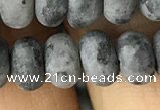 CRB5076 15.5 inches 5*8mm rondelle matte labradorite beads wholesale