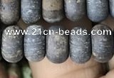 CRB5077 15.5 inches 5*8mm rondelle matte bronzite beads wholesale