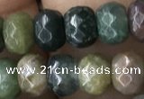 CRB5116 15.5 inches 4*6mm faceted rondelle Indian agate beads