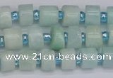 CRB530 15.5 inches 5*8mm tyre Chinese amazonite beads wholesale