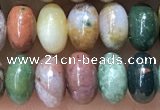 CRB5306 15.5 inches 4*6mm rondelle Indian agate beads wholesale