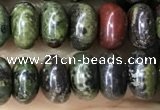 CRB5309 15.5 inches 4*6mm rondelle dragon blood jasper beads