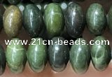 CRB5311 15.5 inches 4*6mm rondelle bronze green stone beads