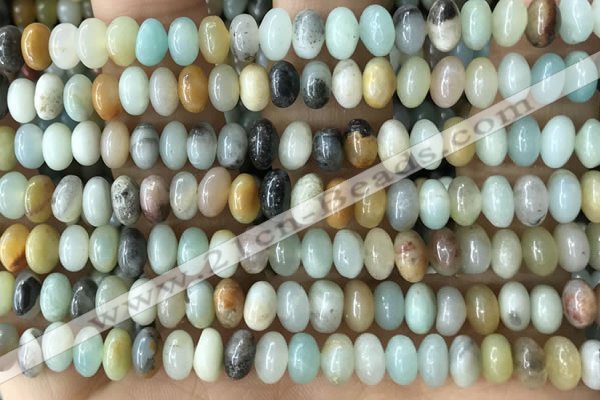 CRB5315 15.5 inches 4*6mm rondelle amazonite beads wholesale