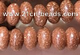 CRB5316 15.5 inches 4*6mm rondelle goldstone beads wholesale