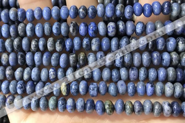 CRB5318 15.5 inches 4*6mm rondelle dumortierite beads wholesale