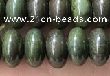 CRB5346 15.5 inches 5*8mm rondelle bronze green stone beads