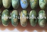 CRB5347 15.5 inches 5*8mm rondelle rhyolite beads wholesale