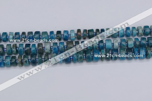 CRB538 15.5 inches 6*12mm tyre apatite gemstone beads wholesale