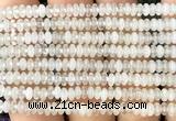 CRB5400 15 inches 2.5*4mm rondelle white crystal beads wholesale