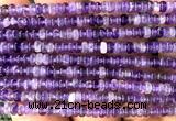 CRB5402 15 inches 2.5*4mm rondelle amethyst beads wholesale
