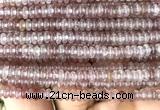 CRB5407 15 inches 2.5*4mm rondelle strawberry quartz beads