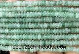 CRB5410 15 inches 2.5*4mm rondelle green strawberry quartz beads