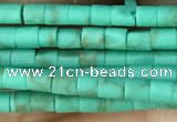 CRB5522 15 inches 2*2mm heishi synthetic turquoise beads wholesale