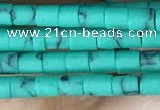 CRB5523 15 inches 2*2mm heishi synthetic turquoise beads wholesale