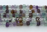 CRB5625 15.5 inches 6*8mm - 7*9mm faceted rondelle fluorite beads