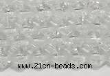 CRB5687 15 inches 4*4mm white crystal beads wholesale