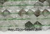 CRB5688 15 inches 4*4mm green lodalited beads wholesale