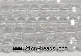 CRB5691 15 inches 4*4mm white crystal beads wholesale