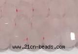 CRB5696 15 inches 6*6mm rose quartz beads wholesale