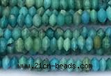 CRB5730 15 inches 1*2mm faceted turquoise beads
