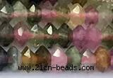 CRB5755 15 inches 2*3mm faceted tourmaline beads
