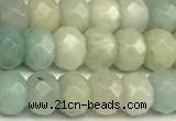 CRB5793 15 inches 4*6mm, 5*8mm faceted rondelle amazonite beads