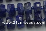 CRB582 15.5 inches 7*12mm faceted rondelle sodalite beads