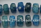 CRB592 15.5 inches 8*16mm faceted rondelle apatite beads