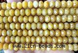 CRB6234 15 inches 5*8mm faceted rondelle yellow jade beads