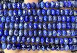 CRB6288 15 inches 5*8mm faceted rondelle lapis lazuli beads