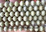 CRB6350 15 inches 6*10mm faceted rondelle Alashan jasper beads