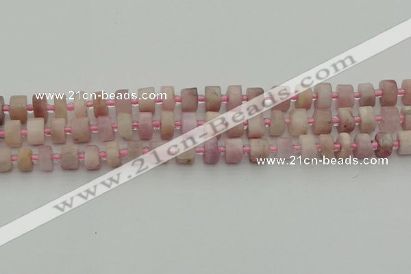 CRB651 15.5 inches 5*8mm tyre pink kunzite gemstone beads