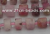 CRB657 15.5 inches 5*8mm tyre pink tourmaline gemstone beads