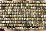 CRB6610 15 inches 2*4mm faceted heishi picture jasper beads
