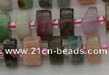 CRB672 15.5 inches 6*10mm tyre mixed gemstone beads wholesale