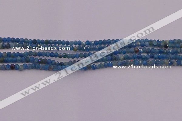 CRB700 15.5 inches 2*3mm faceted rondelle apatite gemstone beads