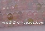 CRB716 15.5 inches 2.5*4mm faceted rondelle morganite beads