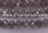 CRB719 15.5 inches 3*4mm faceted rondelle labradorite beads