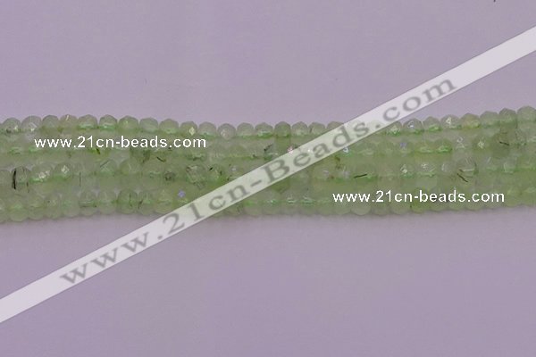 CRB724 15.5 inches 3*5mm faceted rondelle prehnite gemstone beads