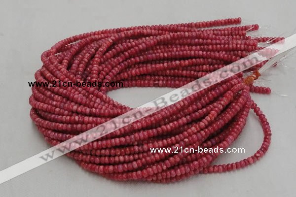 CRC05 16 inches 4*6mm rondell rhodochrosite gemstone beads wholesale