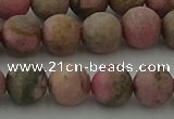 CRC1003 15.5 inches 10mm round matte rhodochrosite gemstone beads