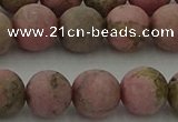 CRC1004 15.5 inches 12mm round matte rhodochrosite gemstone beads