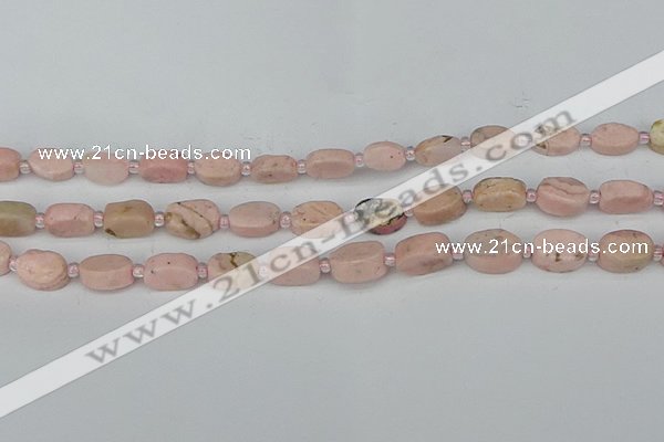 CRC1010 15.5 inches 8*10mm oval rhodochrosite gemstone beads