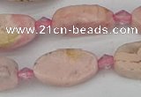 CRC1011 15.5 inches 8*16mm oval rhodochrosite gemstone beads