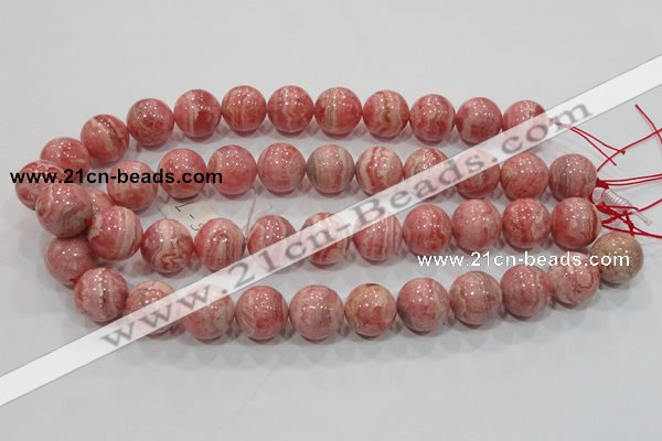 CRC102 15.5 inches 18mm round natural argentina rhodochrosite beads