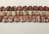 CRC1070 15.5 inches 20mm flat round rhodochrosite beads