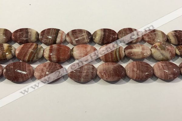 CRC1080 15.5 inches 18*25mm oval rhodochrosite beads wholesale