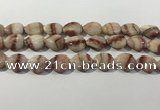 CRC1083 15.5 inches 15*20mm flat teardrop rhodochrosite beads