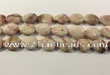 CRC1086 15.5 inches 18*25mm flat teardrop rhodochrosite beads